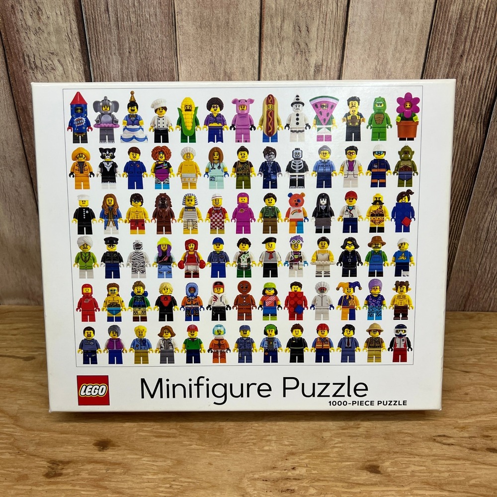 LEGO Minifigure Puzzle 1000 Pieces Chronicle Books Complete with Poster